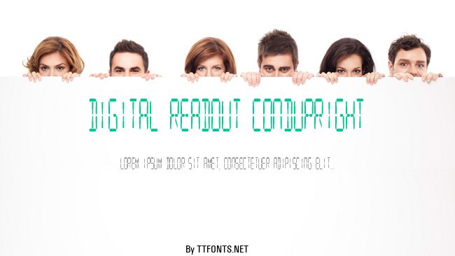 Digital Readout CondUpright example